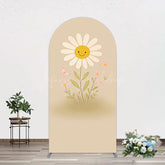 Lofaris Sweet Flower Butterfly Happy Birthday Arch Backdrop